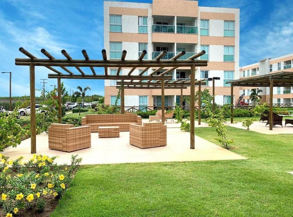 Flats Térreo Em Porto de Galinhas - Muro Alto Condomínio Clube Exterior foto